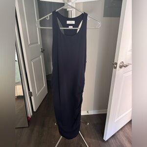 Navy contour dress from aritizia